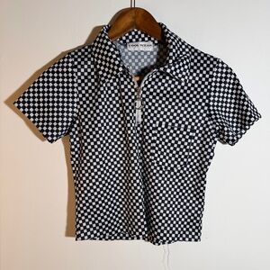 Coolwear Checkered Shirt - Black and White